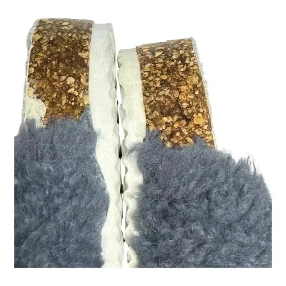 Women’s Muks Luks Hermione Plush Memory Foam Insoles , Grey, Size 8, Brand New - Picture 4 of 5